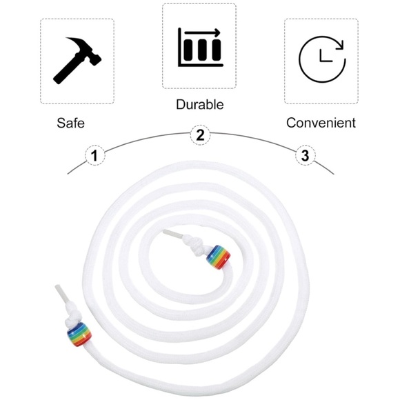 Rainbow‎ 🌈 Hoodie Drawstring Sweatpant Replacement Cord Laces Unisex - Picture 7 of 9